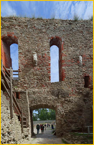 Entering Cesis Castle